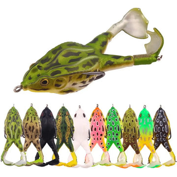Topwater Hollow Body Frog | Weedless Design for Heavy Cover | Walking Action Bass Fishing Lure