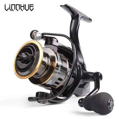 HE500-7000 fishing reel featuring a sleek design and smooth drag system for an optimal fishing experience