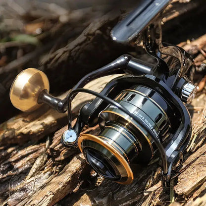 HE500-7000 fishing reel with sleek design and high-performance features for anglers