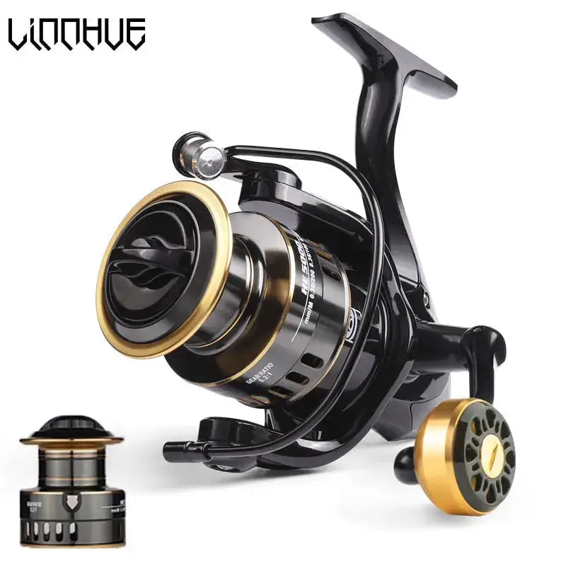 HE500-7000 fishing reel with durable design and smooth drag system for bass fishing
