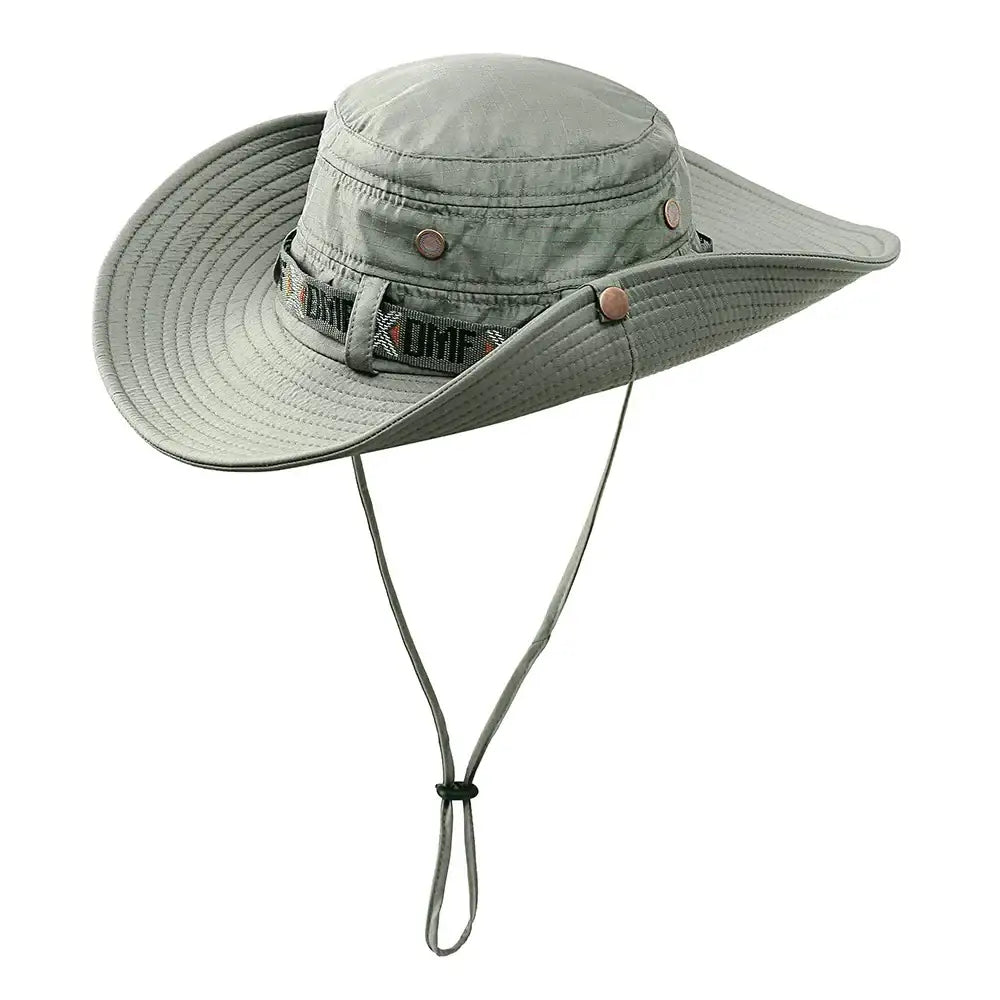Lightweight sun protection fishing hats with adjustable chin strap for outdoor enthusiasts