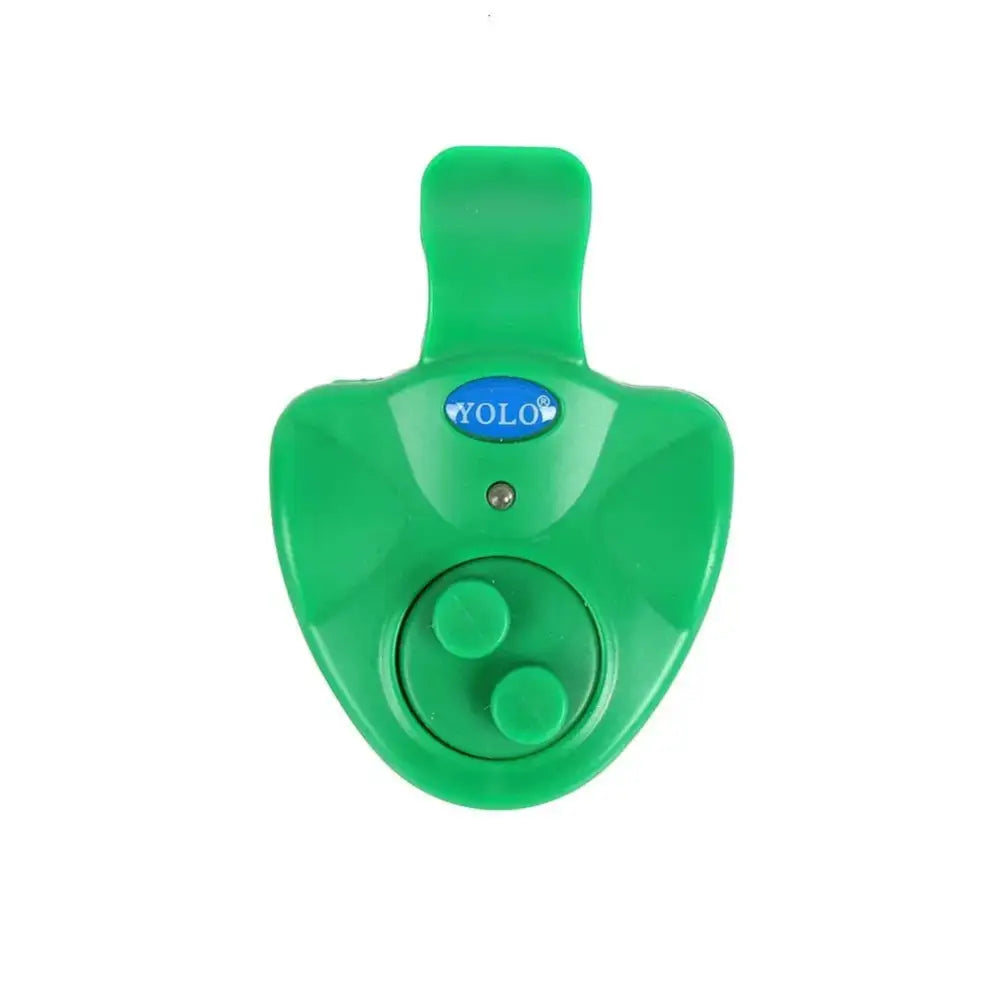 Green audible fishing alarm from The Fishing Gear Shop for alerting bites while fishing