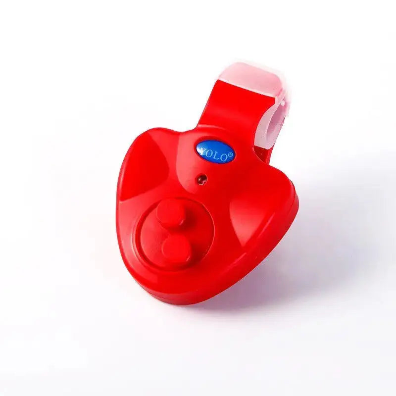 Audible fishing alarm in red for alerting anglers when fish bite, designed by The Fishing Gear Shop