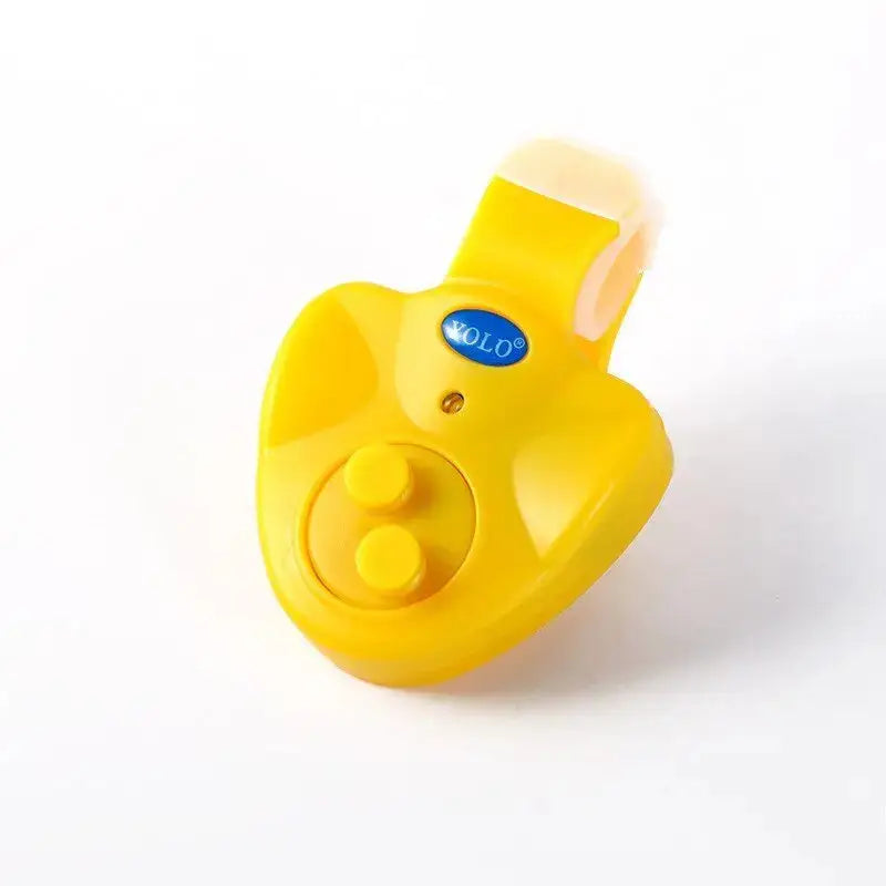 Yellow audible fishing alarm designed for efficient bite detection in fishing activities